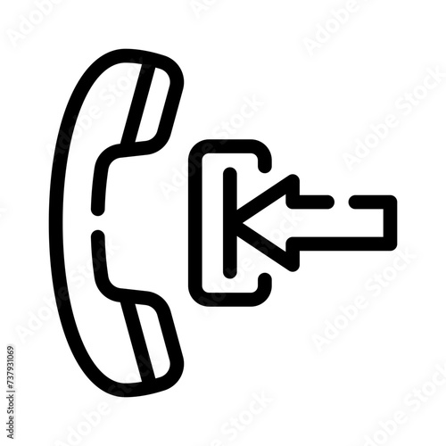 incoming call line icon