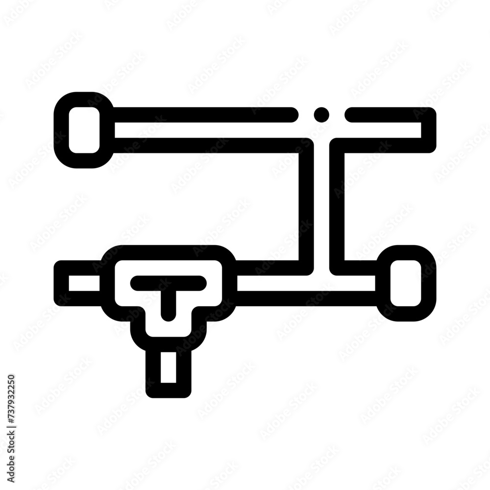 plumber line icon plumber line icon