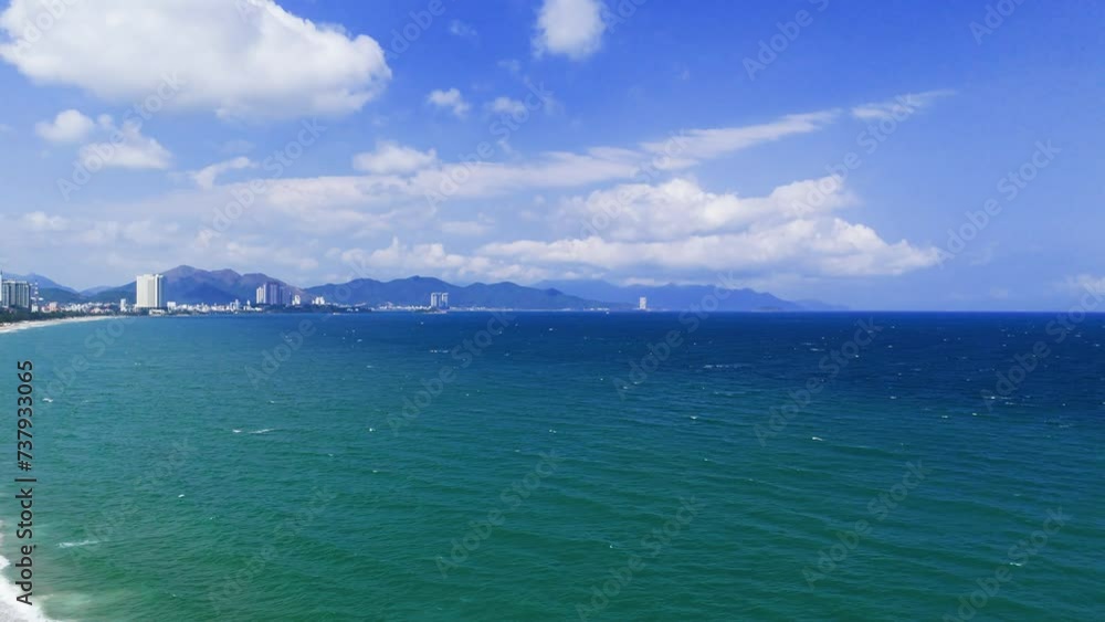 aerial view of the beach in Vietnam
