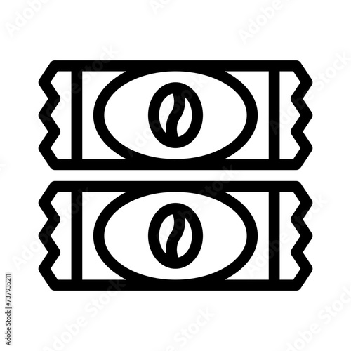 instant coffee line icon