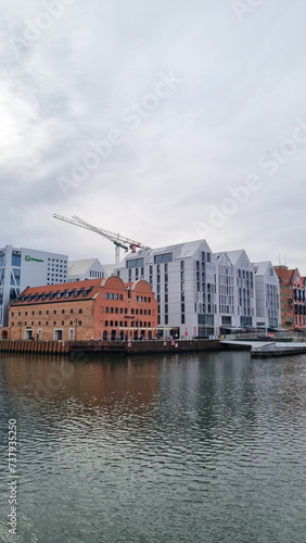 GDANSK, POLAND - MARCH 18, 2023: Architecture of historic Gdansk. Europe.
