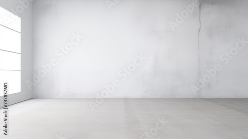 Minimalist and simple grey wall texture with white background © Chang