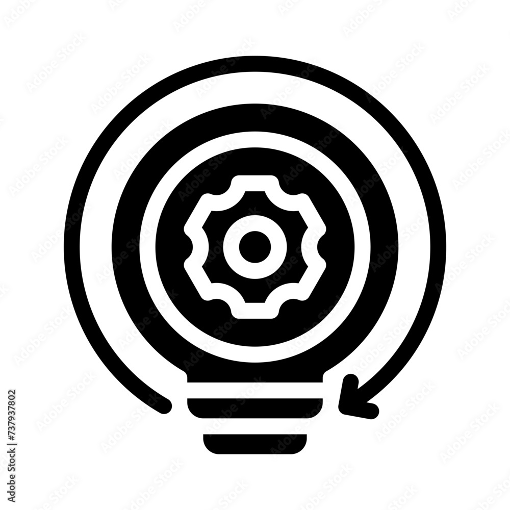 process glyph icon process glyph icon
