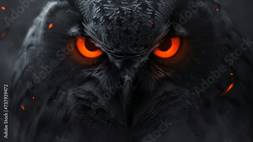 color photo of the fearsome Eagle Owl © UMAR SALAM