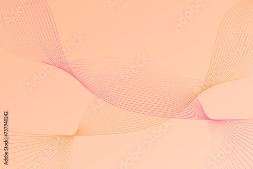 Abstract pink background featuring wavy lines