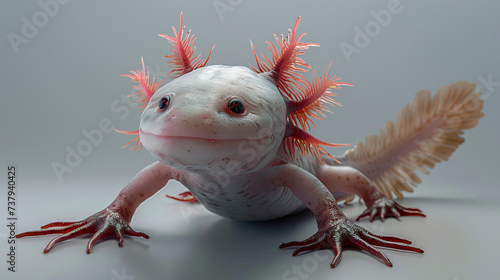Axolotl with frilly