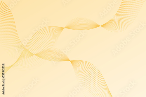 Yellow background adorned with a captivating pattern of wavy lines