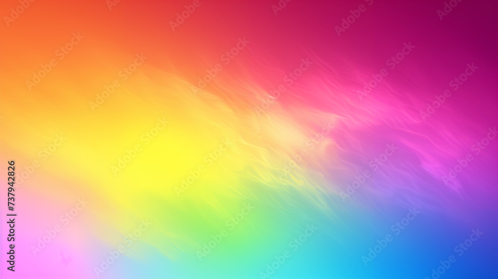 Rainbow gradient background or a digital wallpaper, smooth transition of vivid colors