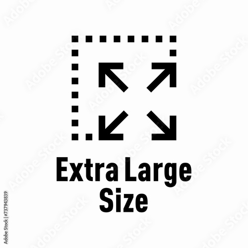 Extra Large Size vector information sign