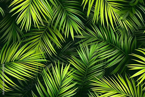 palm leaf texture background. Generative AI