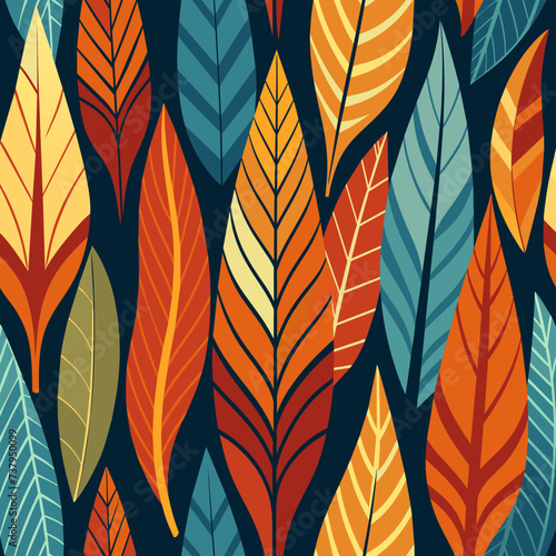 Organic patterns inspired by the patterns of bird feathers vektor illustation