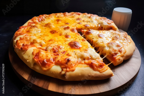 real looking extra cheesey pizza 2