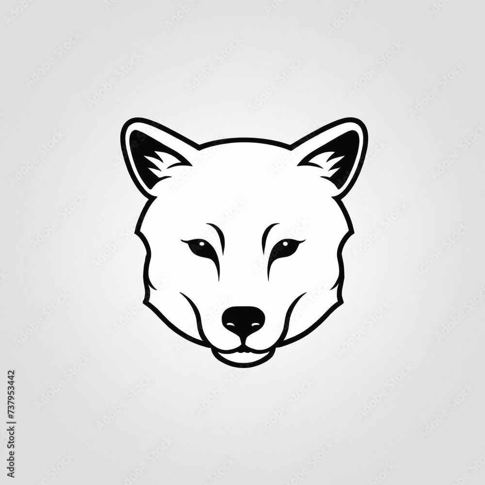 Bold Monochromatic Animal Vector Icon Bold Monochromatic Animal Vector Icon