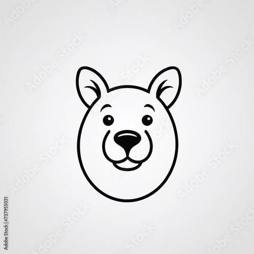 Bold Monochromatic Animal Vector Icon