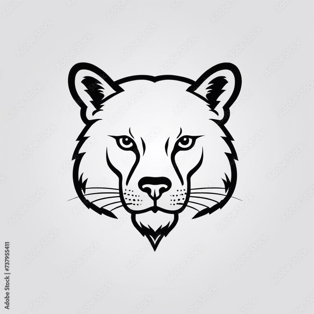 Bold Monochromatic Animal Vector Icon Bold Monochromatic Animal Vector Icon
