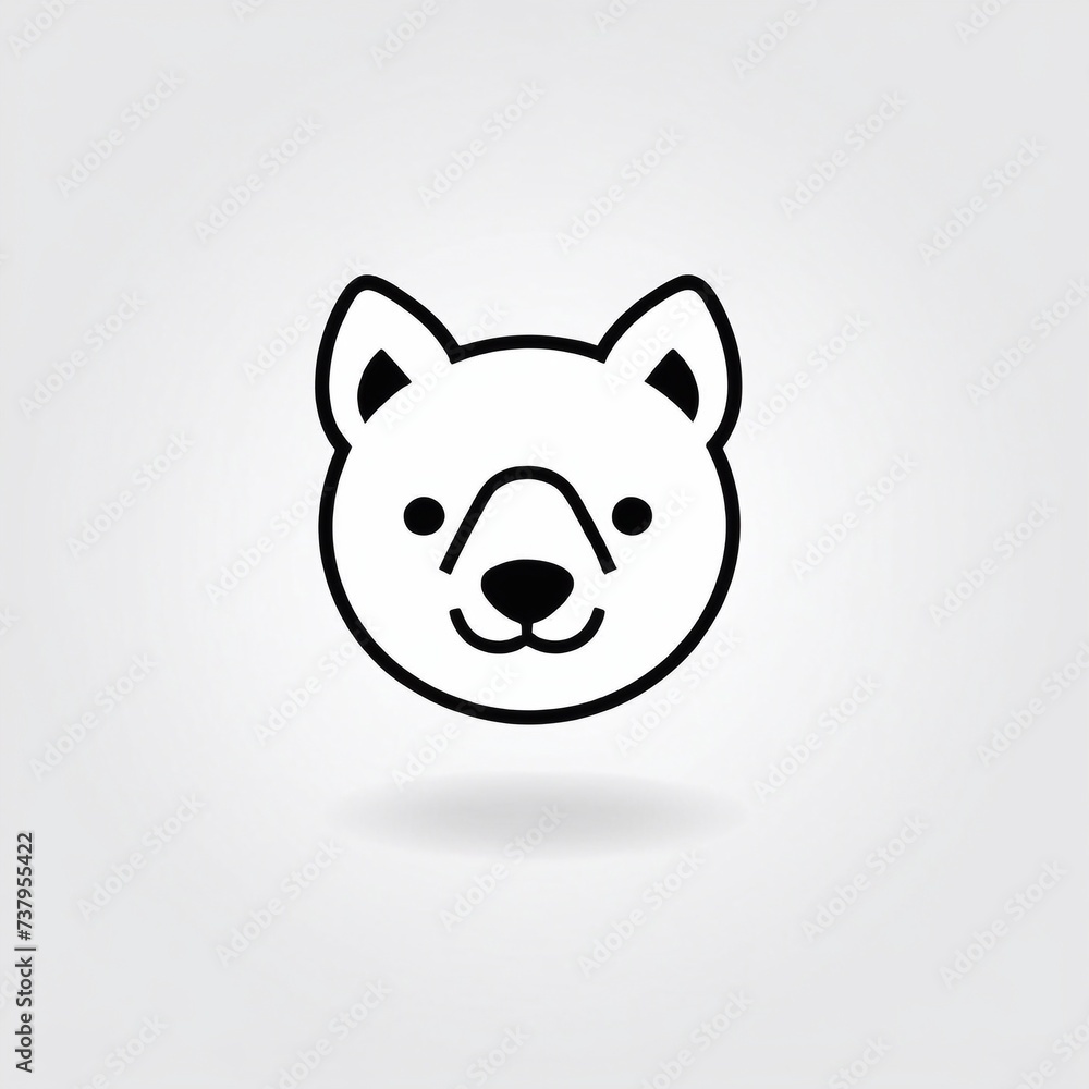 Bold Monochromatic Animal Vector Icon Bold Monochromatic Animal Vector Icon