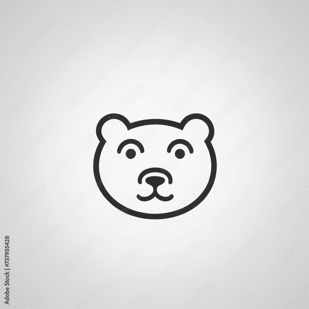 Bold Monochromatic Animal Vector Icon Bold Monochromatic Animal Vector Icon