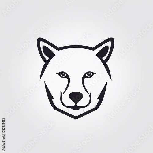 Bold Monochromatic Animal Vector Icon