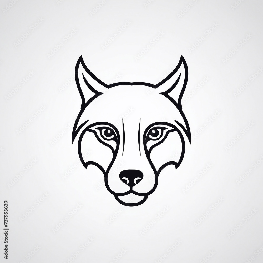 Bold Monochromatic Animal Vector Icon Bold Monochromatic Animal Vector Icon