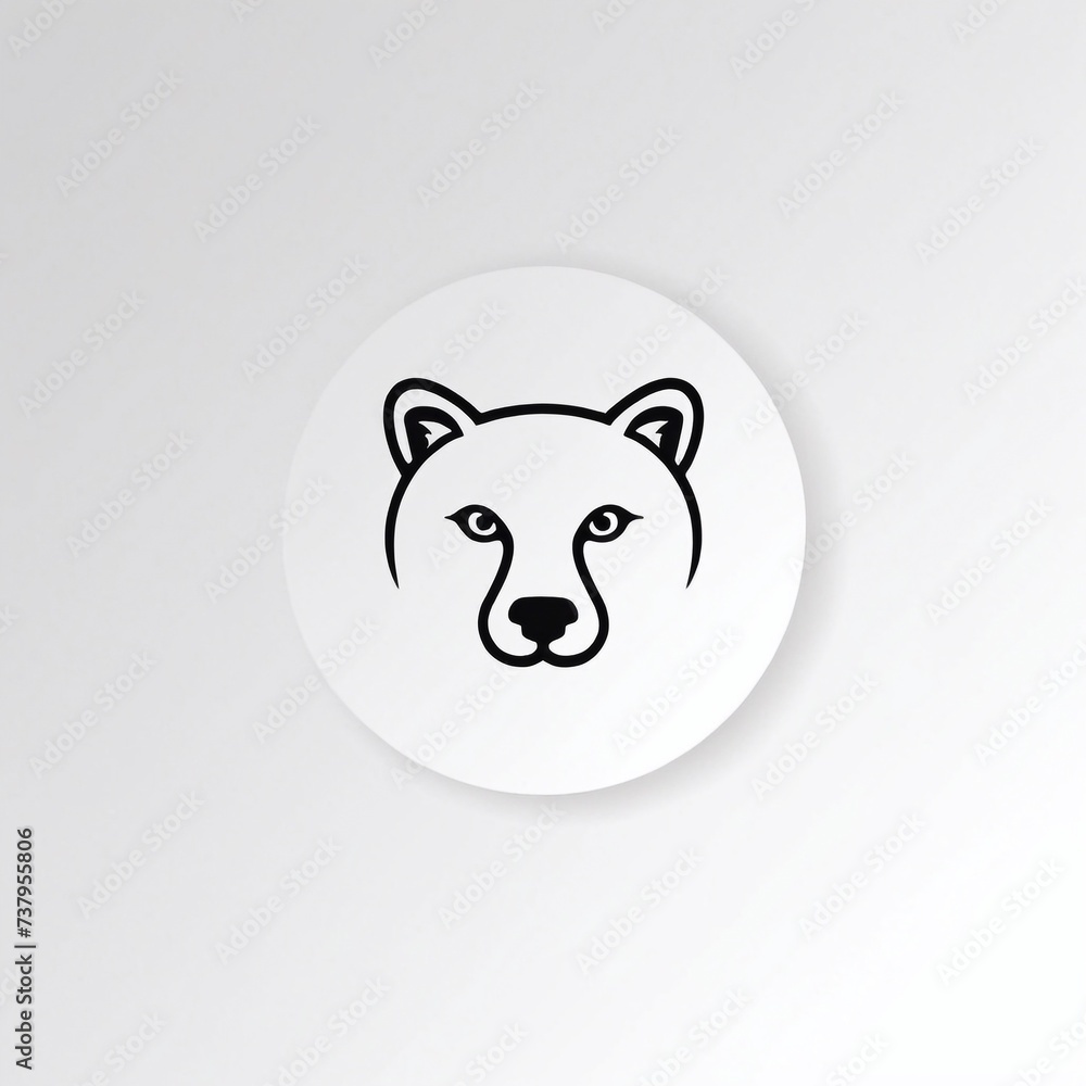 Bold Monochromatic Animal Vector Icon Bold Monochromatic Animal Vector Icon