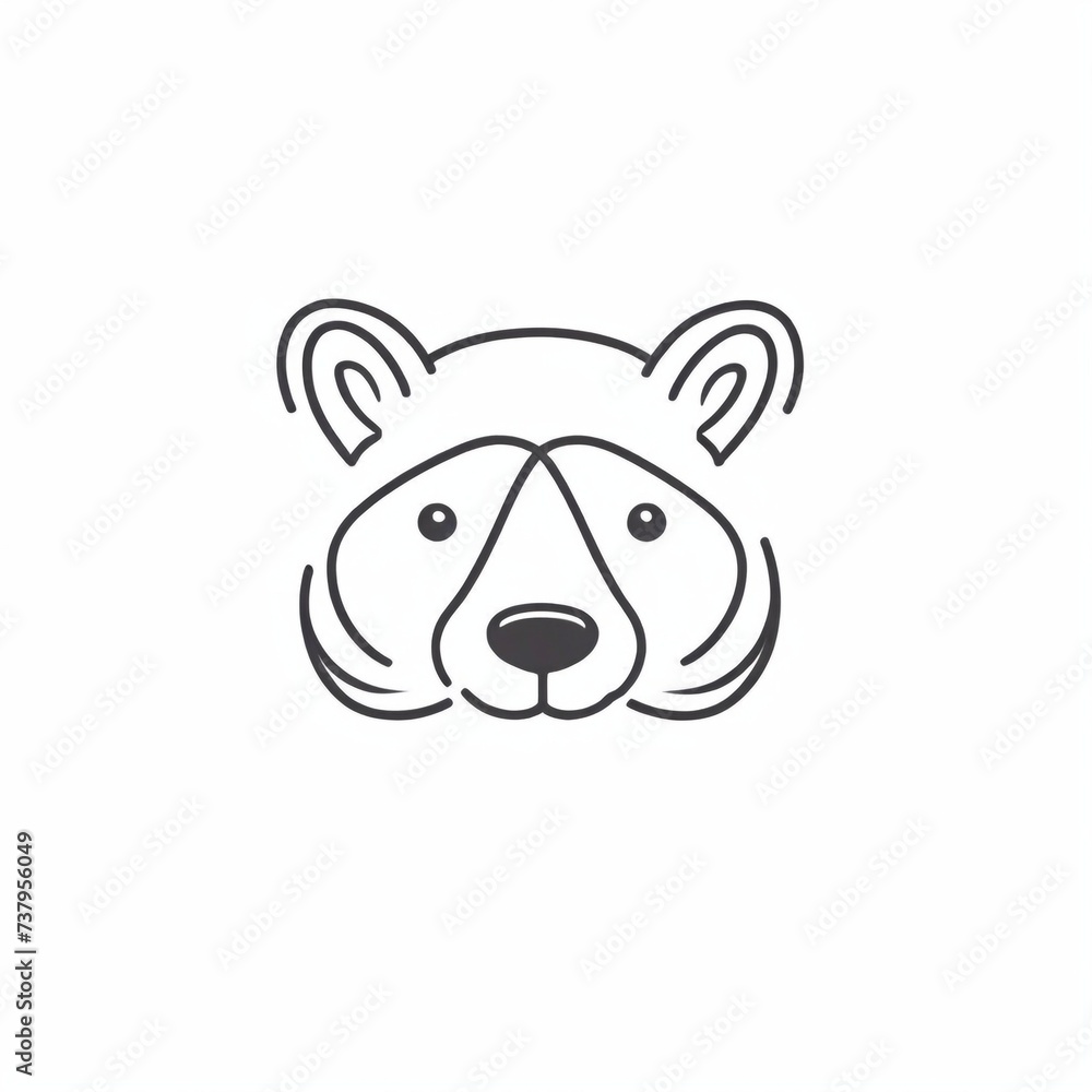 Bold Monochromatic Animal Vector Icon Bold Monochromatic Animal Vector Icon