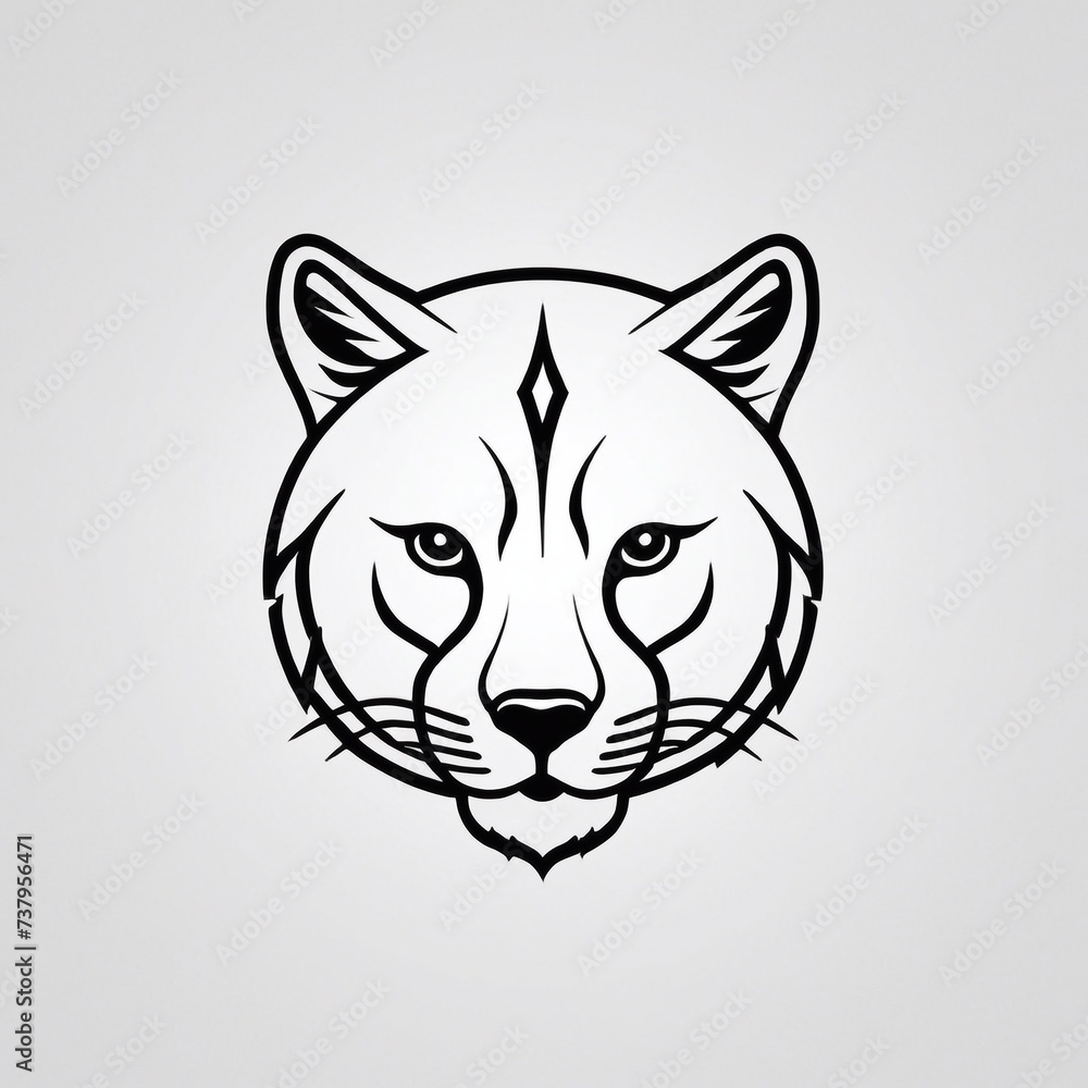 Bold Monochromatic Animal Vector Icon Bold Monochromatic Animal Vector Icon