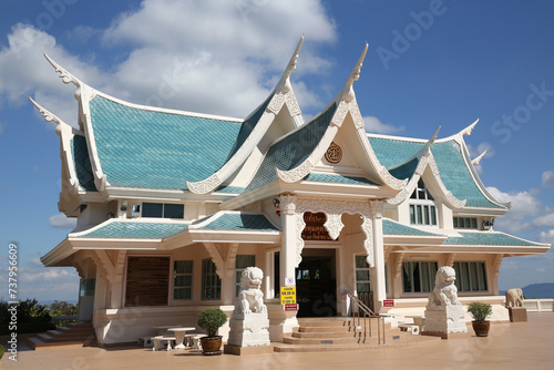 Wat Pa Phu Kon  Buddhist temple  Na Yung  Udon district   Thailand. Religious traditional national Thai architecture. Beautiful landmark  architectural monument  sight  sightseeing