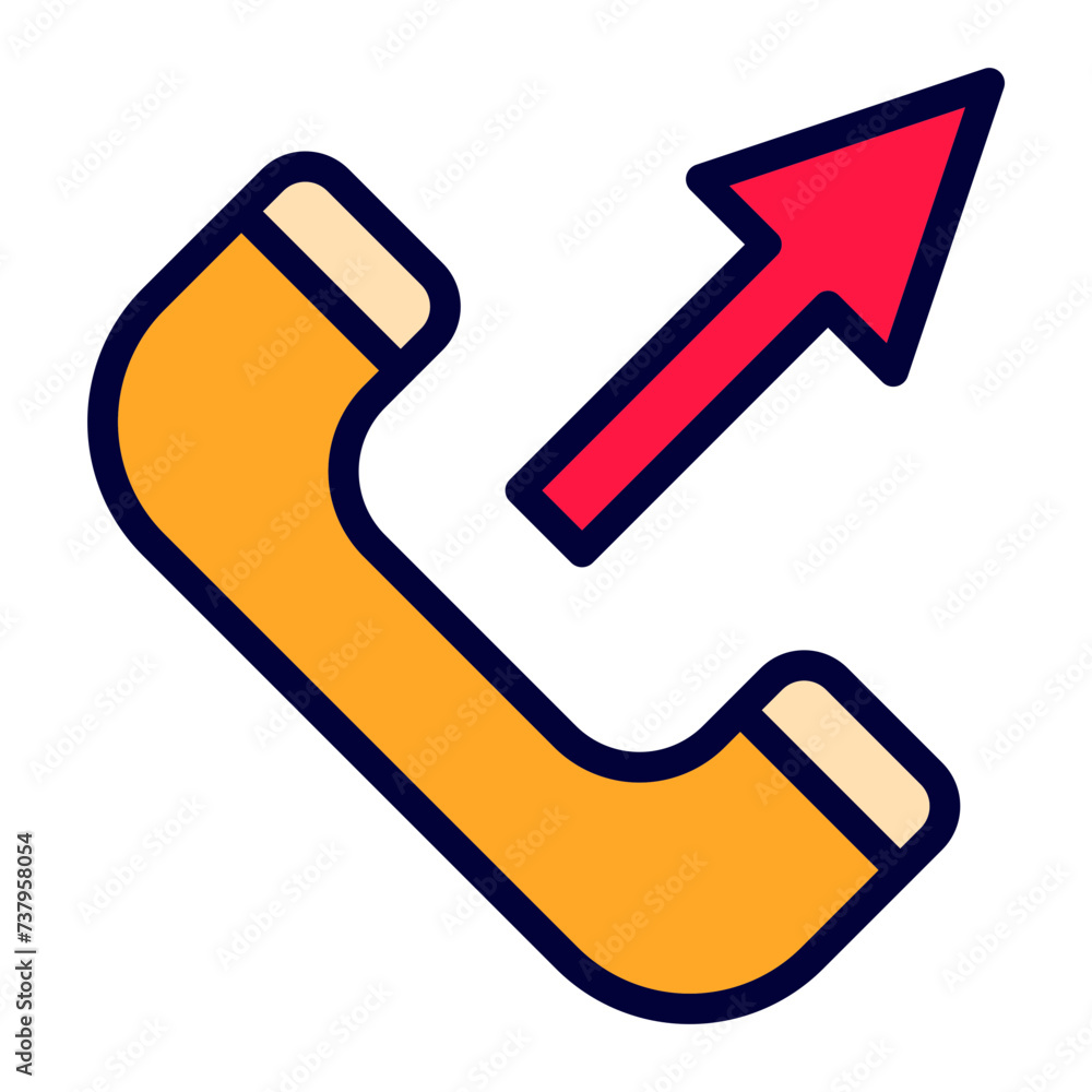 Outbound Line Filled Icon