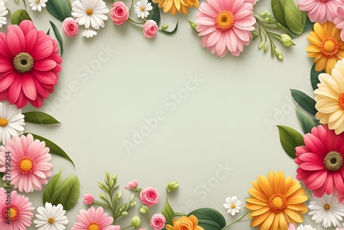 Charming Flower Background for Newborn Baby  Concept of Newborn Bliss