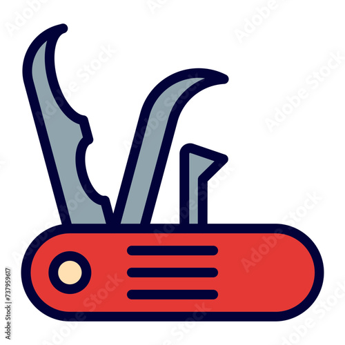 Multi Tool Line Filled Icon