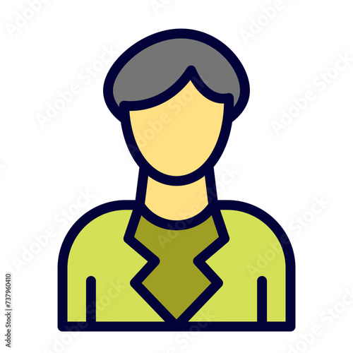 Teacher Line Filled Icon 