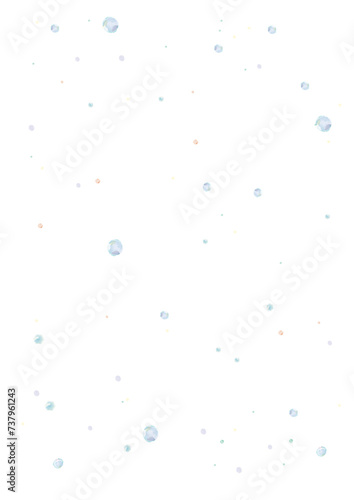 細かい雨粒や泡のような背景イラスト