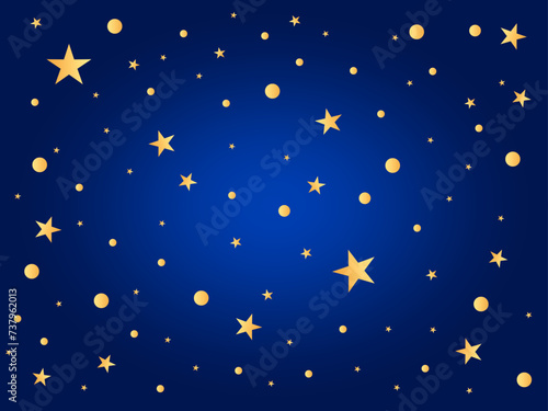 dark blue background with stars