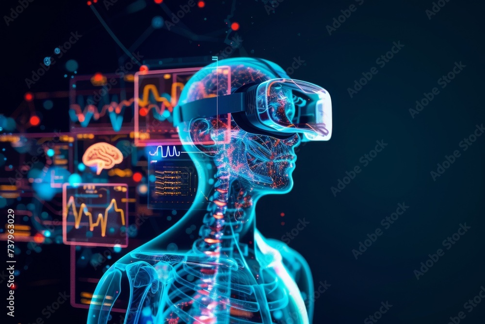 Advanced AR headset for training surgeons in futuristic medicine Advanced AR headset for training surgeons in futuristic medicine