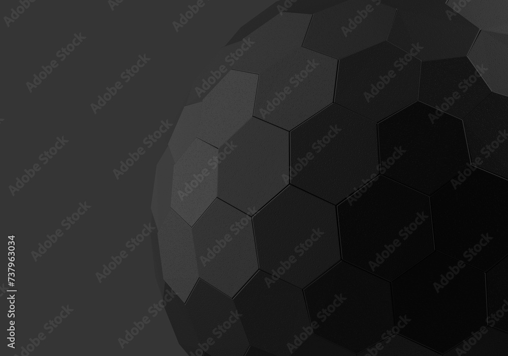 black 3d hexagonal tessellated mesh sphere black 3d hexagonal tessellated mesh sphere