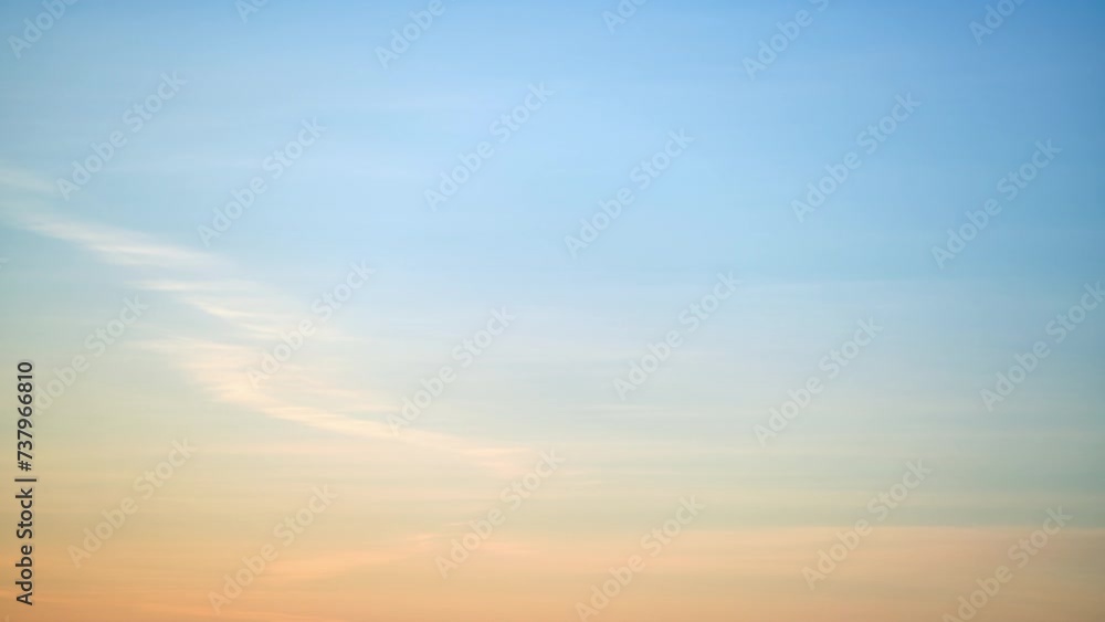 Clear transparent cirrus clouds on a red sunset sky, timelapse Clear transparent cirrus clouds on a red sunset sky, timelapse