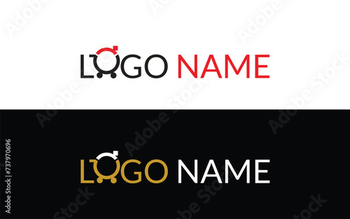 E-commerce logo template design online shopping logo