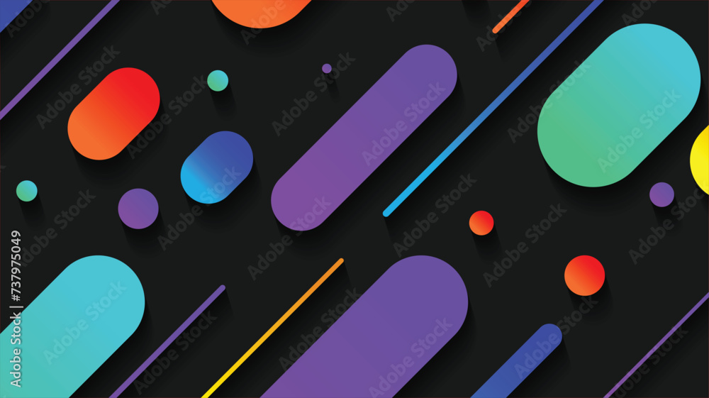 Abstract minimal geometric shape background with gradient Abstract minimal geometric shape background with gradient