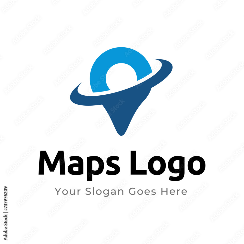 Map Pin Logo Design Element. Map pin location icon logo design Map Pin Logo Design Element. Map pin location icon logo design