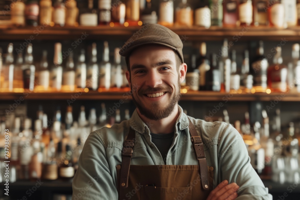 bartender in a bar bartender in a bar
