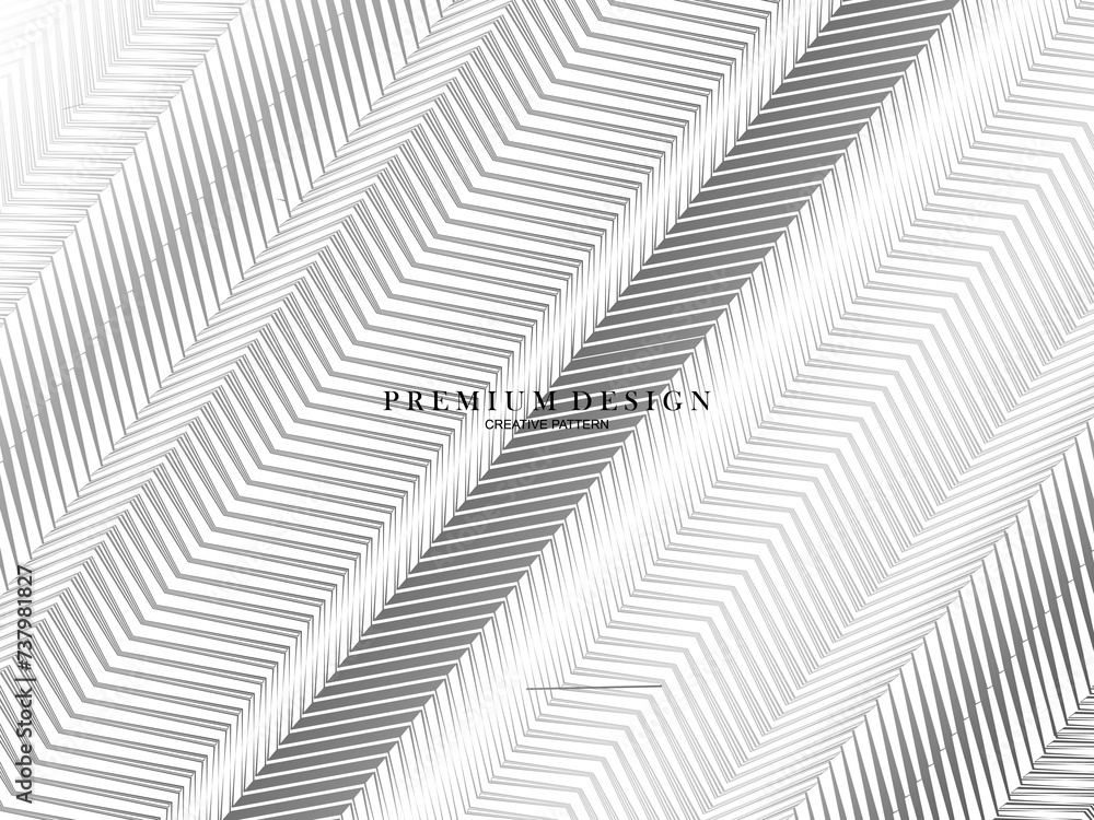 Premium abstract white background with layers of black and gray gradient stripe pattern. Modern vector background. Premium abstract white background with layers of black and gray gradient stripe pattern. Modern vector background.