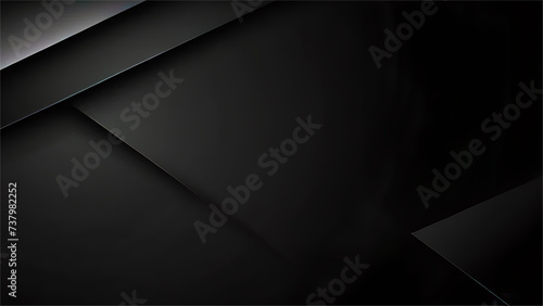 abstract black monochromatic backdrop for flyer brochure and website design. White geometric wallpaper for a landing page presentation or certificate