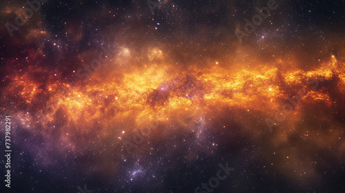 Fiery bursts of light beneath the celestial tapestry of the Milky Way
