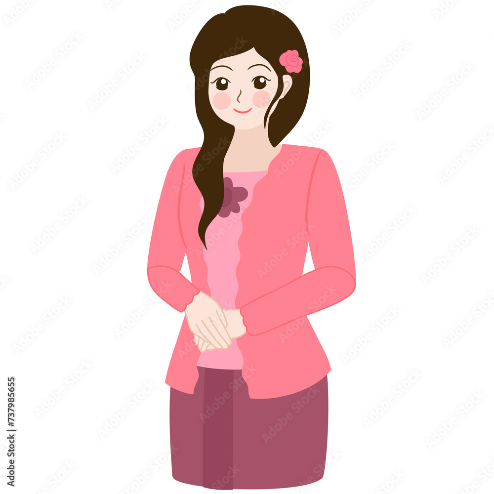 woman wear traditional clothes kebaya woman wear traditional clothes kebaya