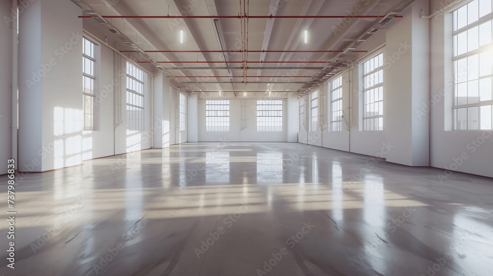 empty factory interior or empty warehouse empty factory interior or empty warehouse