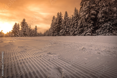 Kamianna-Ski zimą. Zimowy krajobraz.