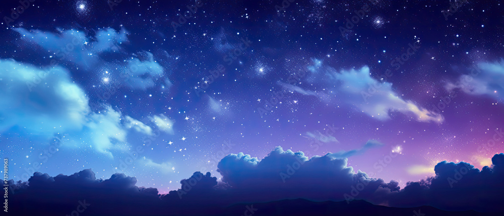 beautiful sky with views of twinkling stars and clouds at night wide backgrounds beautiful sky with views of twinkling stars and clouds at night wide backgrounds