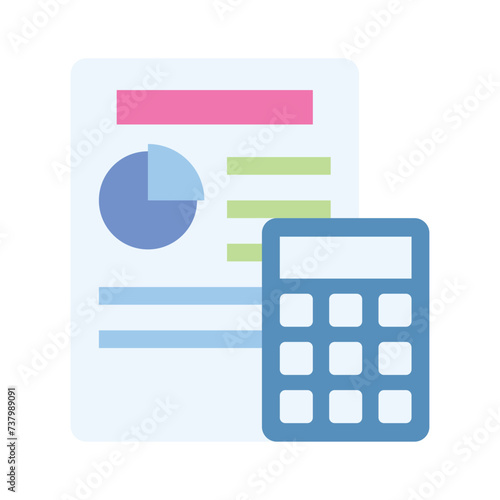 Grab this creatively crafted icon of budget accounting, easy to use vector photo