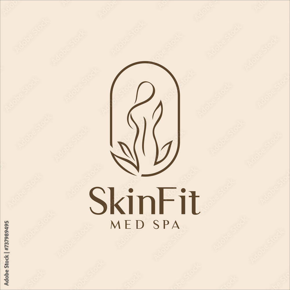 skin care and medical SPA beauty logo vector skin care and medical SPA beauty logo vector