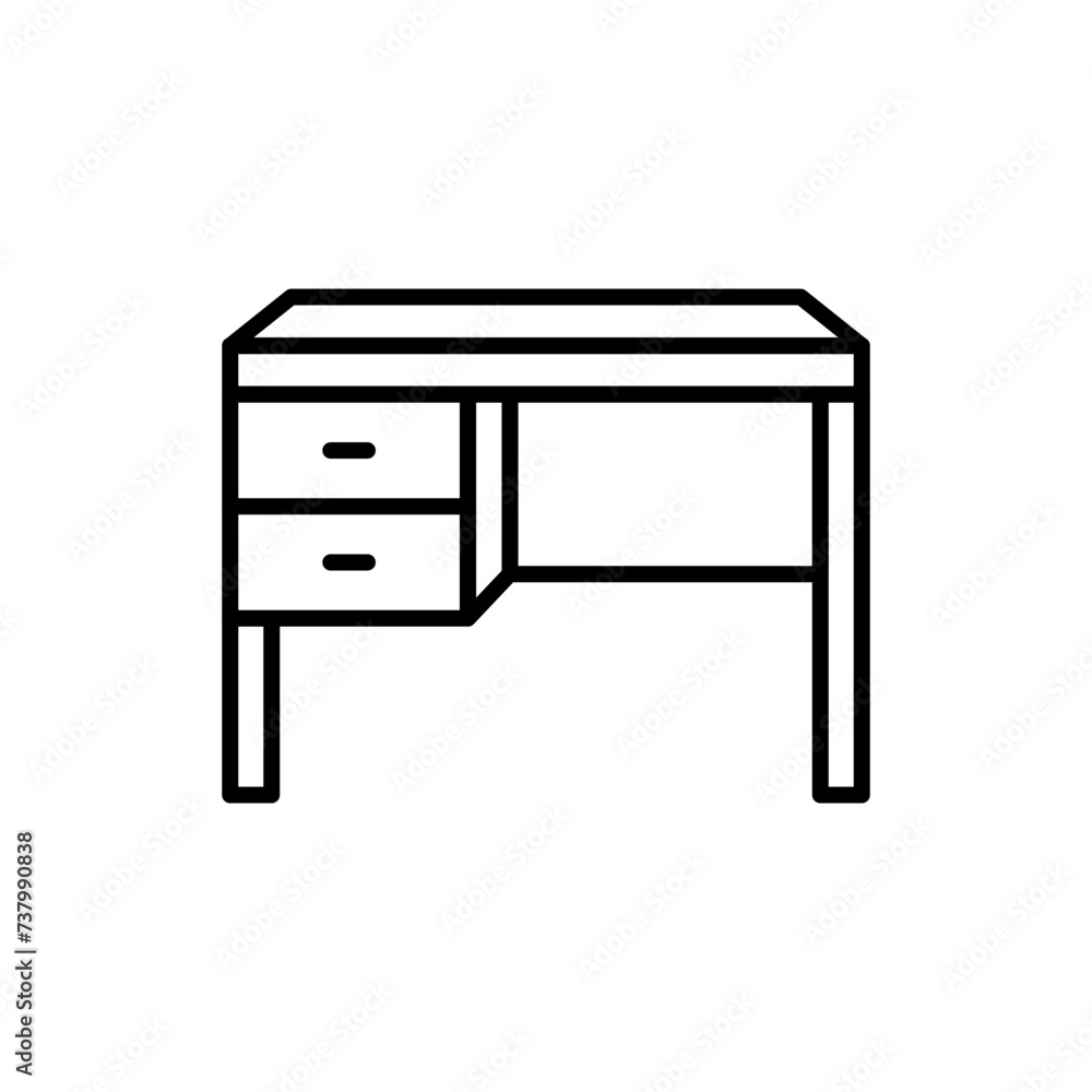 Desk outline icons, accounting minimalist vector illustration ,simple transparent graphic element .Isolated on white background Desk outline icons, accounting minimalist vector illustration ,simple transparent graphic element .Isolated on white background